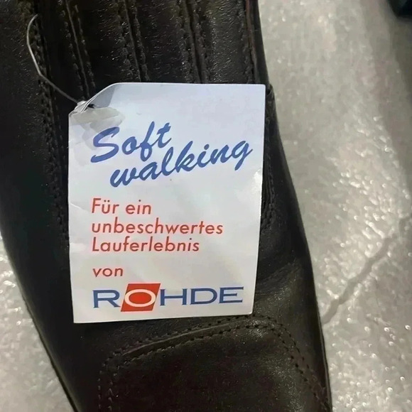 [7]ROHDE  Slip On Brown Leather Women Dress/Walking Shoes - Picture 5 of 9